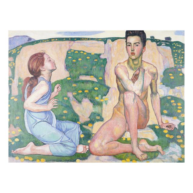 Tavlor naken och erotik Ferdinand Hodler - The Spring