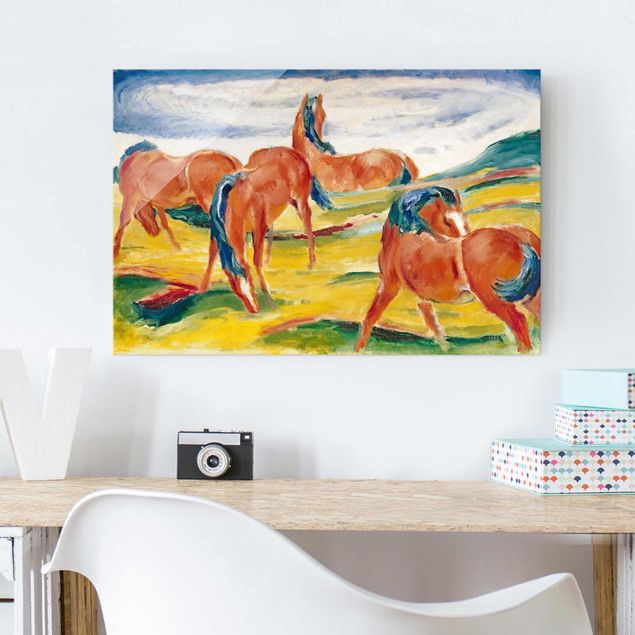 Konststilar Expressionism Franz Marc - Grazing Horses