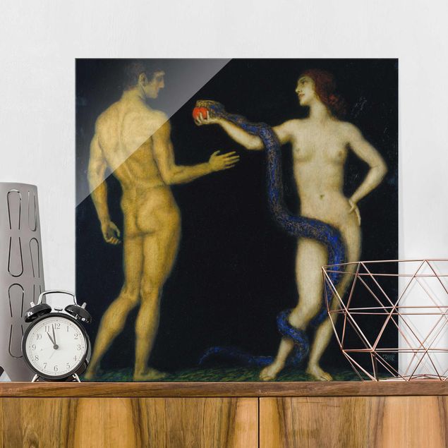 Konststilar Art Deco Franz von Stuck - Adam and Eve