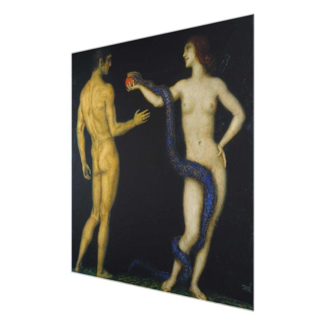 Tavlor konstutskrifter Franz von Stuck - Adam and Eve