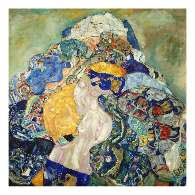 Tavlor konstutskrifter Gustav Klimt - Baby (cradle)