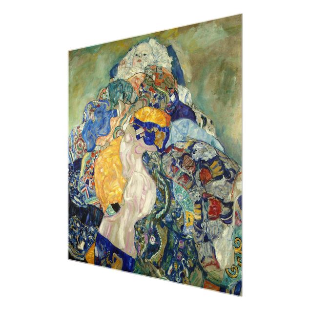 Tavlor porträtt Gustav Klimt - Baby (cradle)