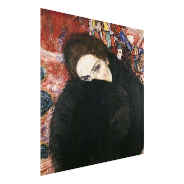 Konststilar Gustav Klimt - Lady With A Muff