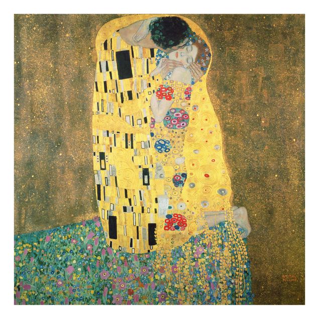 Glastavlor naken och erotik Gustav Klimt - The Kiss