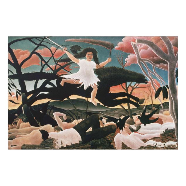 Tavlor porträtt Henri Rousseau - War or the Ride of Discord