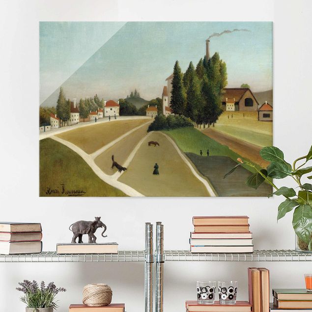 Kök dekoration Henri Rousseau - Landscape With Factory