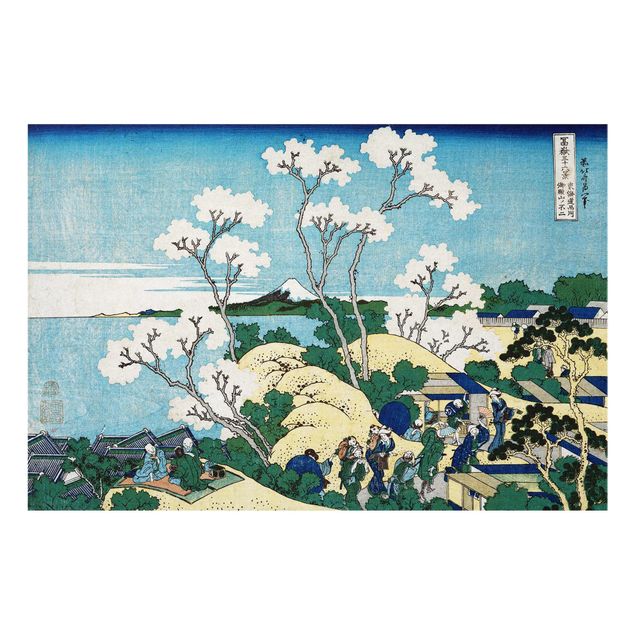 Glastavlor landskap Katsushika Hokusai - The Fuji Of Gotenyama