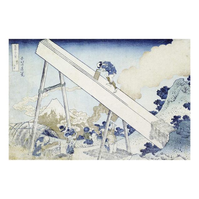 Tavlor bergen Katsushika Hokusai - In The Totomi Mountains