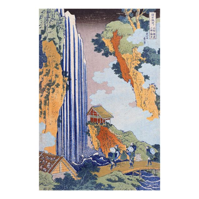 Tavlor landskap Katsushika Hokusai - Ono Waterfall on the Kisokaidô