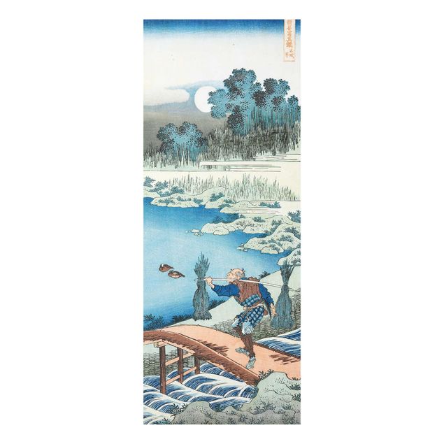 Glastavlor landskap Katsushika Hokusai - Rice Carriers (Tokusagari)