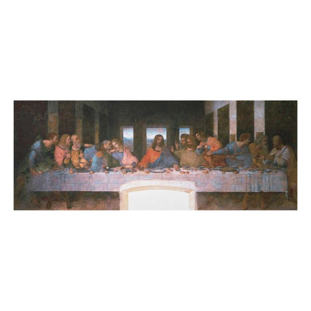 Glastavlor andlig Leonardo Da Vinci - The last Supper