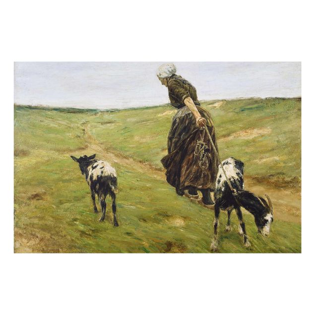 Konststilar Max Liebermann - Goat Herdess In Sand Dunes