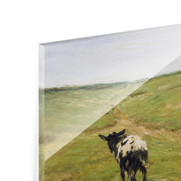 Tavlor konstutskrifter Max Liebermann - Goat Herdess In Sand Dunes