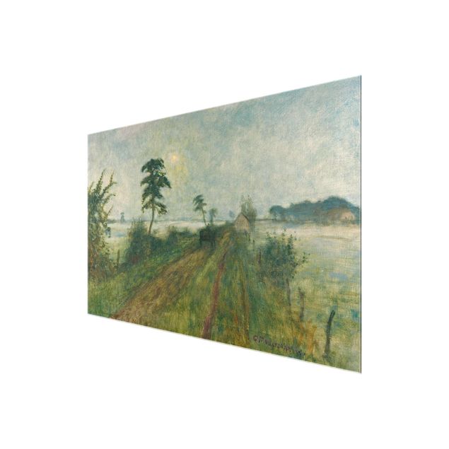 Glastavlor landskap Otto Modersohn - Evening Mood In The Moor