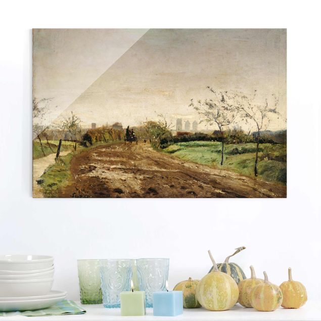 Konststilar Expressionism Otto Modersohn - Morning Landscape with Carriage near Münster