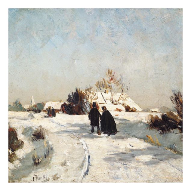 Tavlor landskap Otto Modersohn - New Year's Day