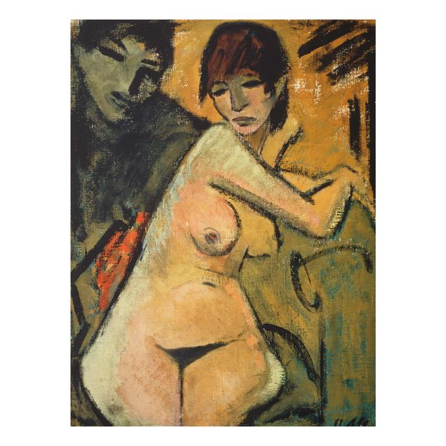 Glastavlor naken och erotik Otto Mueller - Lovers