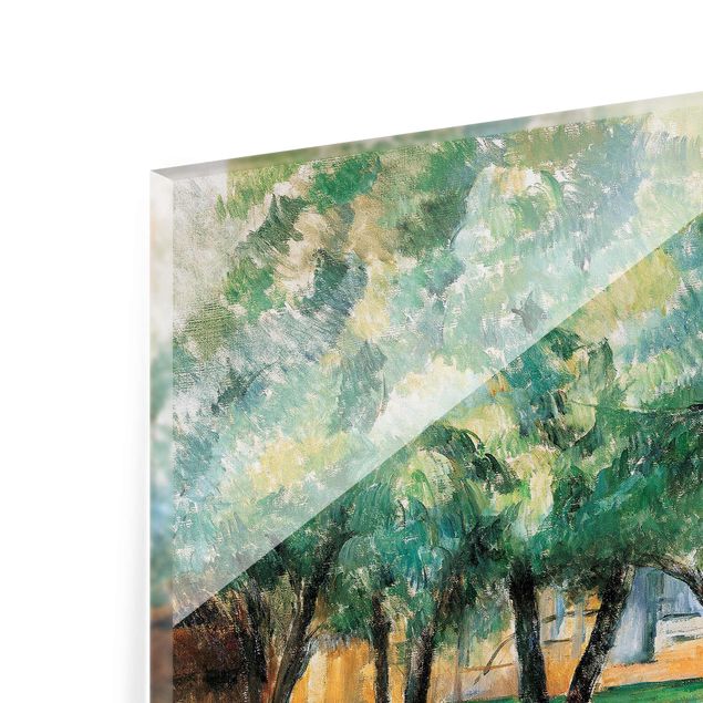 Glastavlor landskap Paul Cézanne - Farm In Normandy