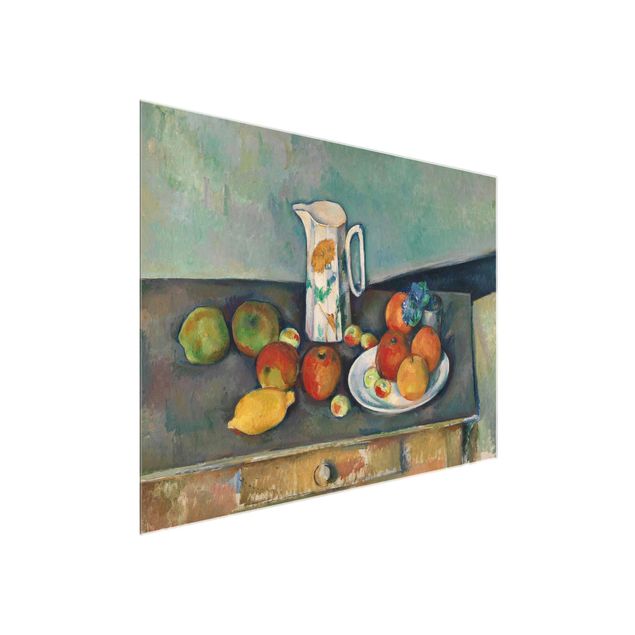 Konstutskrifter Paul Cézanne - Still Life With Peaches And Bottles