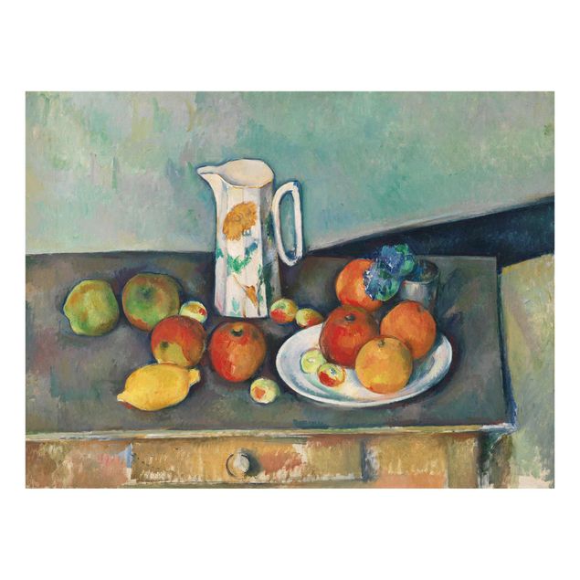Konststilar Paul Cézanne - Still Life With Peaches And Bottles