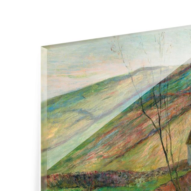 Tavlor landskap Paul Gauguin - Cottages On The Side Of Montagne Sainte-Marguerite