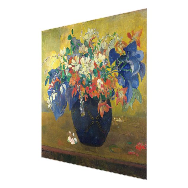 Tavlor blommor Paul Gauguin - Flowers in a Vase