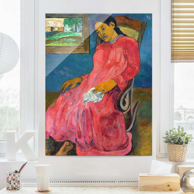 Konststilar Impressionism Paul Gauguin - Faaturuma (Melancholic)