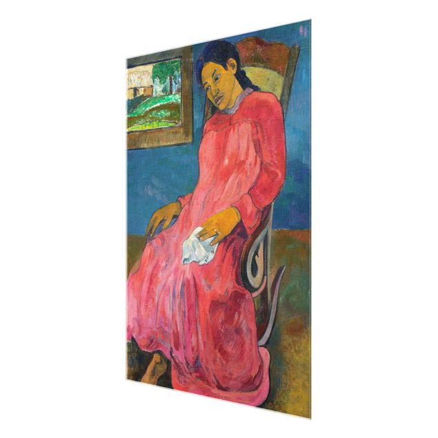 Tavlor porträtt Paul Gauguin - Faaturuma (Melancholic)