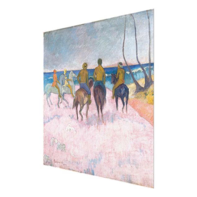 Tavlor porträtt Paul Gauguin - Riders On The Beach