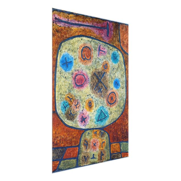 Glastavlor abstrakt Paul Klee - Flowers in Stone