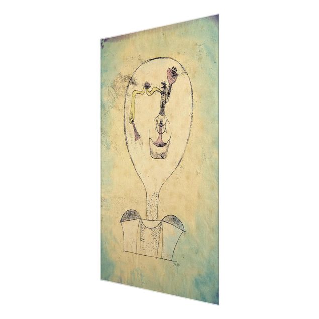 Tavlor abstrakt Paul Klee - The Bud of the Smile