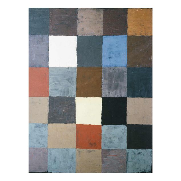 Tavlor konstutskrifter Paul Klee - Color Chart (on Gray)