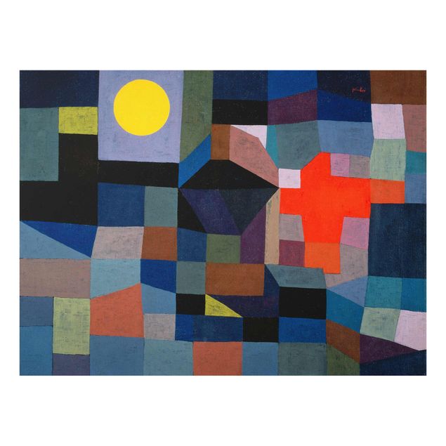 Tavlor konstutskrifter Paul Klee - Fire At Full Moon