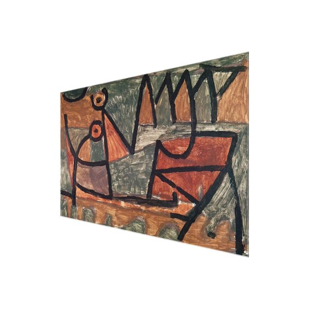 Tavlor abstrakt Paul Klee - Sinister Boat Trip