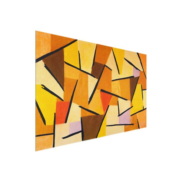 Glastavlor abstrakt Paul Klee - Harmonized Fight