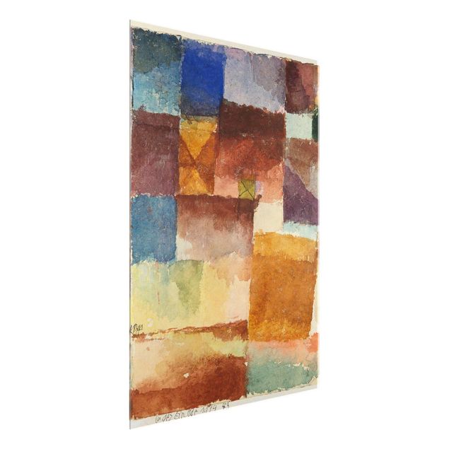 Glastavlor abstrakt Paul Klee - In the Wasteland