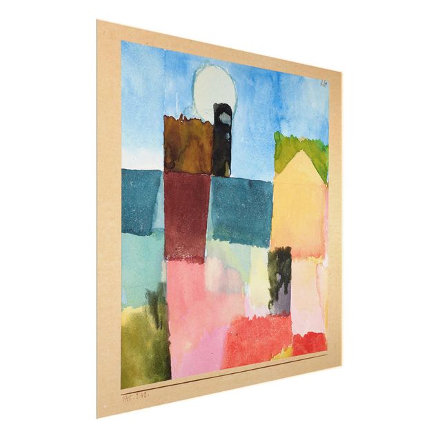 Glastavlor abstrakt Paul Klee - Moonrise (St. Germain)