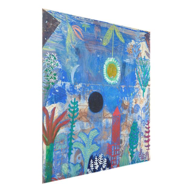 Glastavlor abstrakt Paul Klee - Sunken Landscape