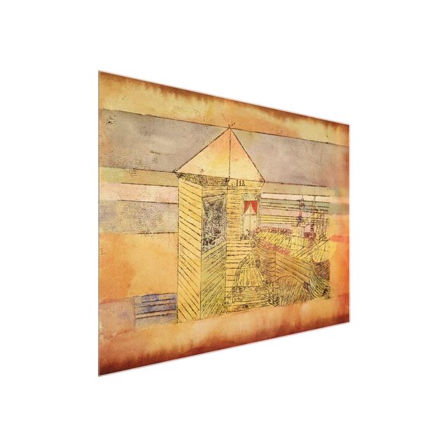 Glastavlor abstrakt Paul Klee - Wonderful Landing, Or '112!'