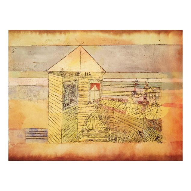 Tavlor konstutskrifter Paul Klee - Wonderful Landing, Or '112!'