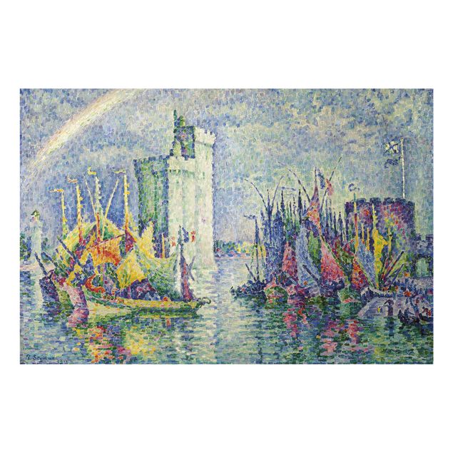 Konststilar Paul Signac - Rainbow at the Port of La Rochelle
