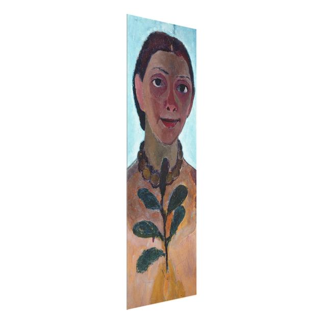 Konststilar Paula Modersohn-Becker - Self-Portrait With Camellia Twig
