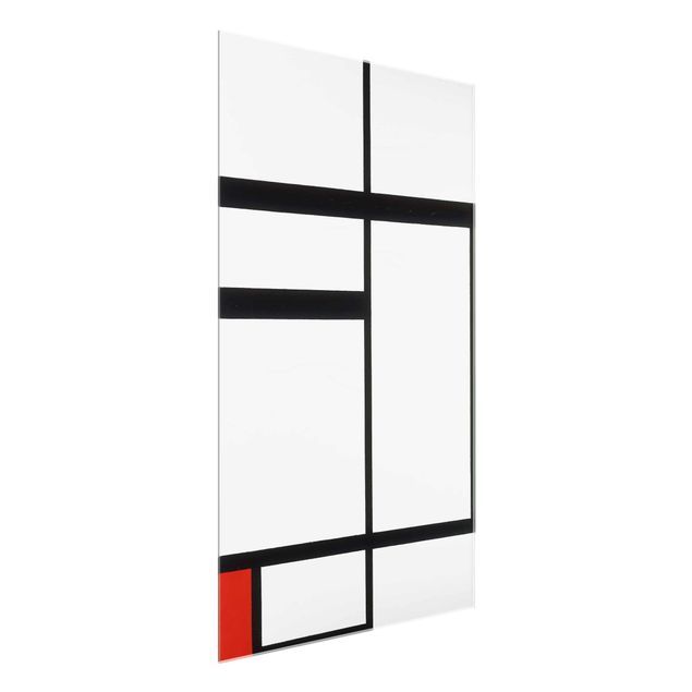 Konststilar Piet Mondrian - Composition with Red, Black and White