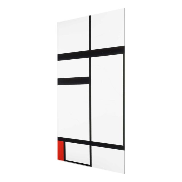 Tavlor konstutskrifter Piet Mondrian - Composition with Red, Black and White