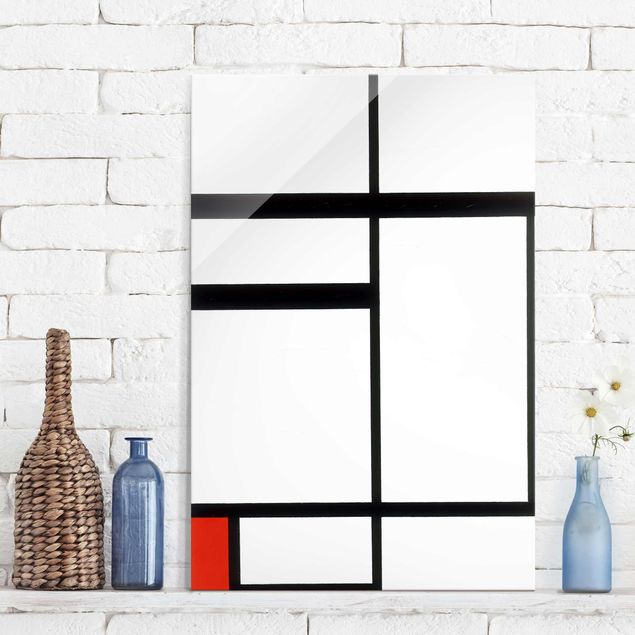 Kök dekoration Piet Mondrian - Composition with Red, Black and White