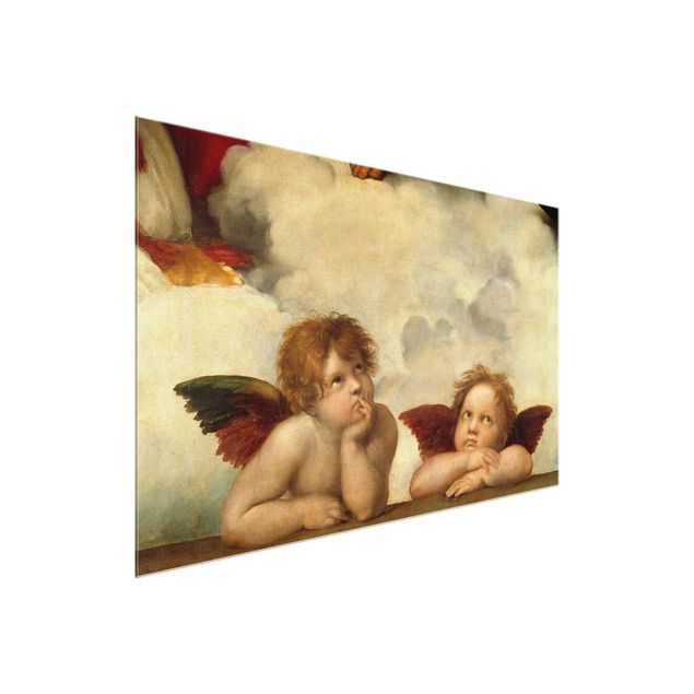 Konststilar Raffael - Two Angels. Detail from The Sistine Madonna