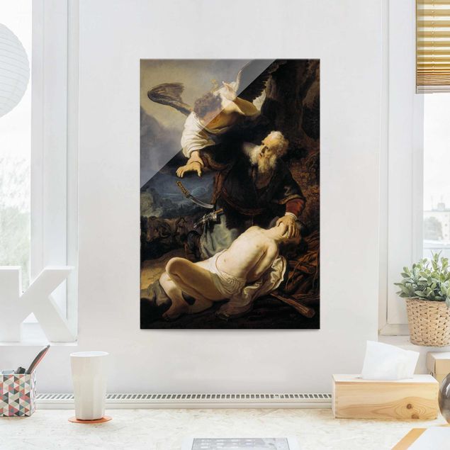 Kök dekoration Rembrandt van Rijn - The Angel prevents the Sacrifice of Isaac