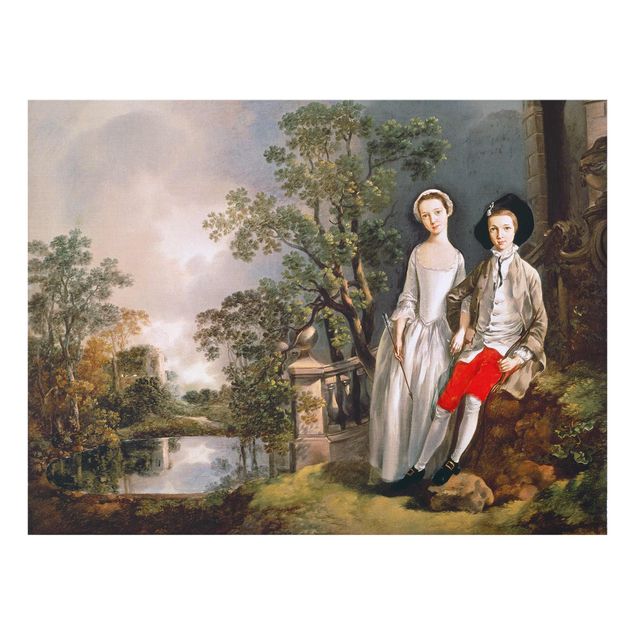 Tavlor konstutskrifter Thomas Gainsborough - Portrait Of Heneage Lloyd And His Sister