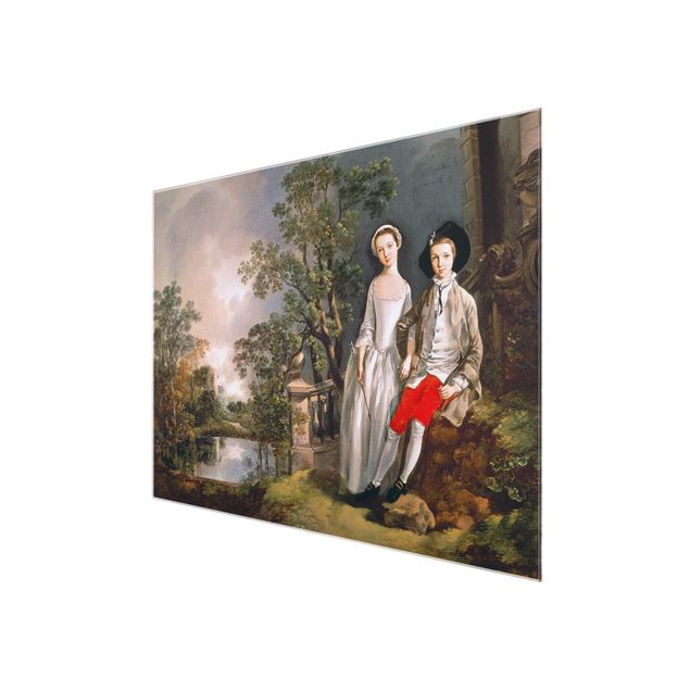 Tavlor porträtt Thomas Gainsborough - Portrait Of Heneage Lloyd And His Sister