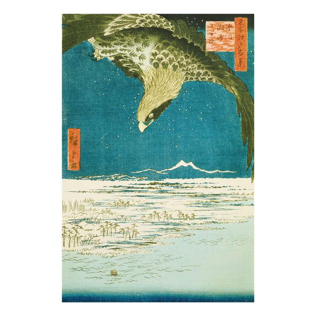 Tavlor landskap Utagawa Hiroshige - The Plain near Fukagawa Susaki